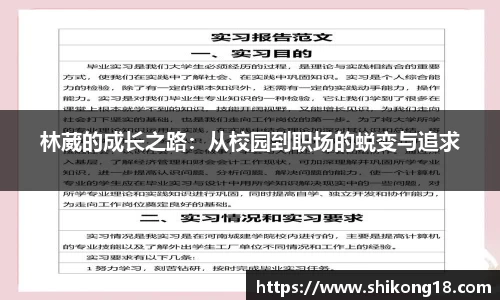 林葳的成长之路：从校园到职场的蜕变与追求